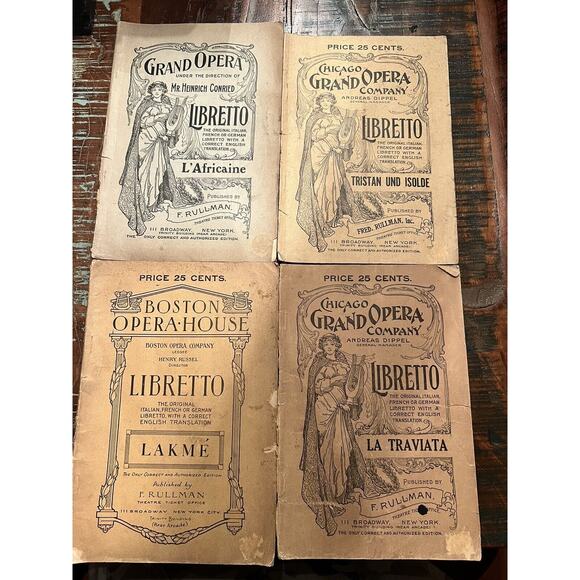 Lot Of 15 Early 1900s Opera House programs Chicago Grand Opera And More - Picture 4 of 11